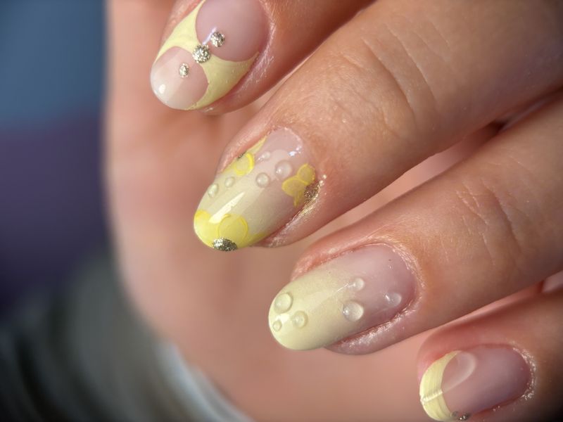 Nail art citron