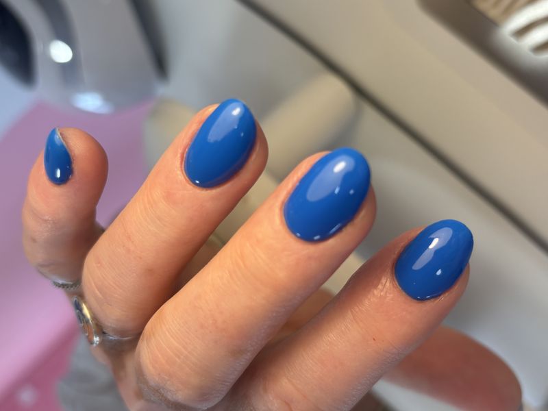 Semi-permanent bleu